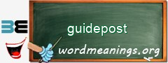 WordMeaning blackboard for guidepost